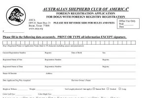 Neben der normalen Registrierung über die Individual Dog Registration Application beim ASCA kannst du auch unter bestimmten Voraussetzungen Hunde mit FCI oder VDH Papieren beim ASCA registrieren.